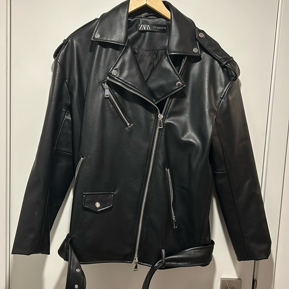 Zara Oversized Moto Jacket